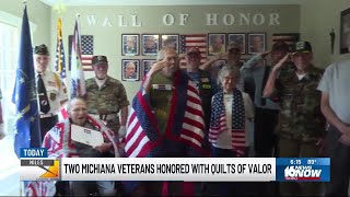 Quilts of Valor Foundation honors two Army veterans in Niles