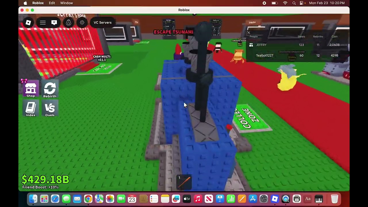 Roblox: Steal a Brainrot making progress after I rebirthed for the 12th time!