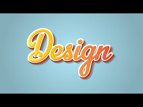 Video Thiết kế chữ trong illustrator - cách tạo chữ nổi 3D... - youtube
