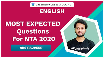 Most Expected Question NTA 2020 | English | NTA UGC NET 2020 | AKS Rajveer
