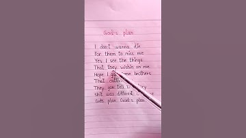 Thumbnail of God's Plan ~ Drake (Song Lyrics)#shorts