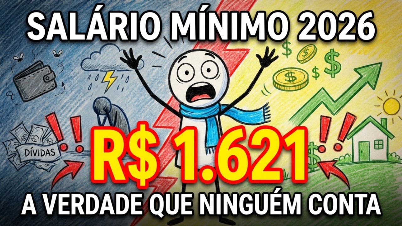 A Verdade Sobre o Salário Mínimo em 2026 (R$ 1.621)