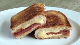 Banana Jam Toast Sandwich | Ham Cheese Toasted Sandwich