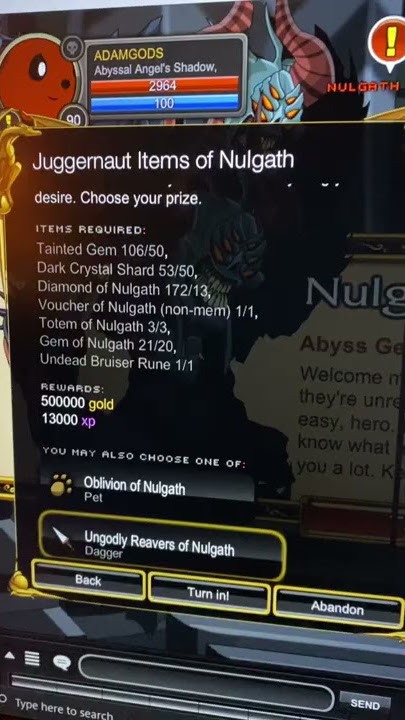 Ebony DragonBlade of Nulgath - AQW