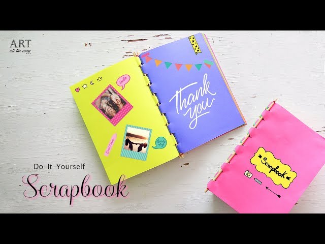 How to make Scrapbook with Sticks  Back to School Craft Ideas 
