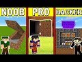 NOOB vs PRO vs HACKER: QUAL O MELHOR ESCONDERIJO SECRETO DO MINECRAFT??