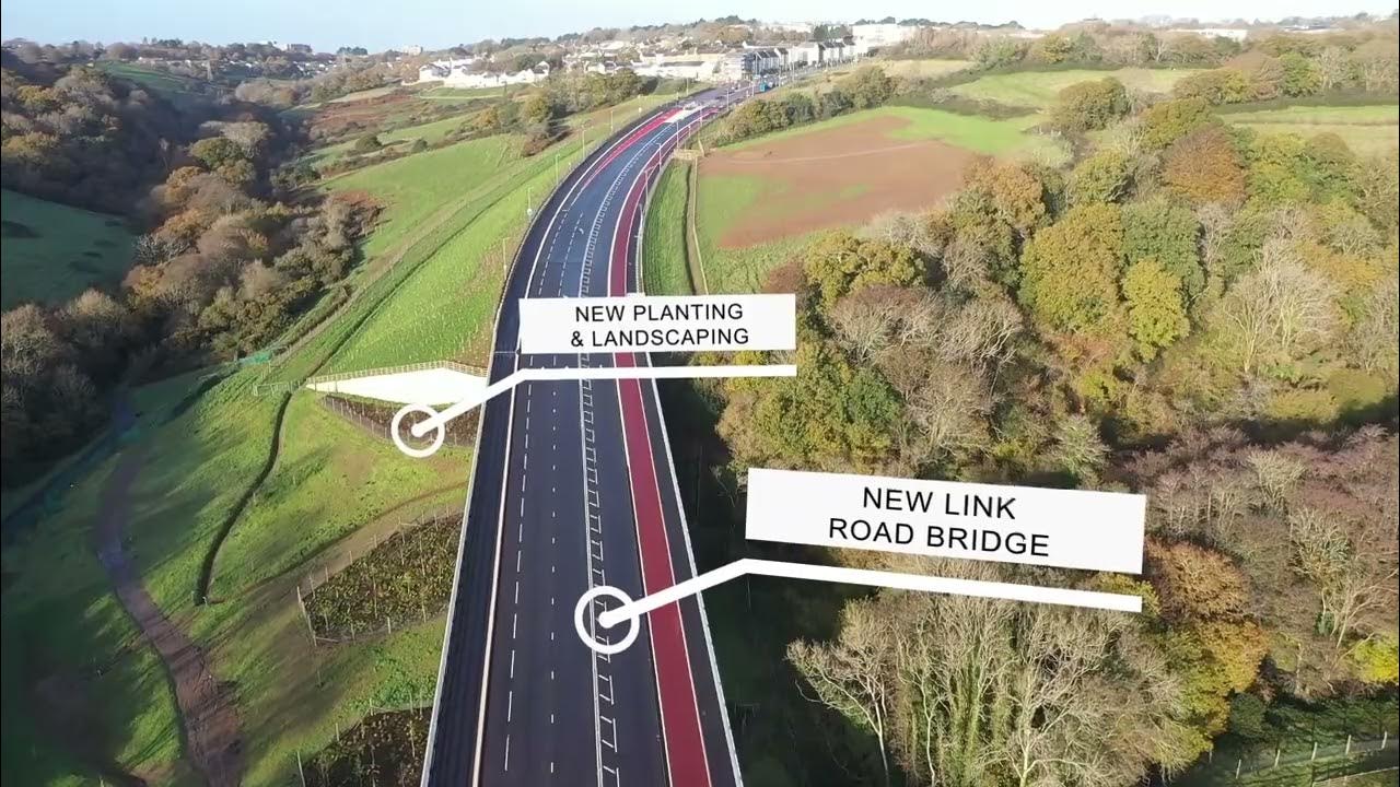 Aerial footage from Forder Valley Link Road/Interchange scheme areas