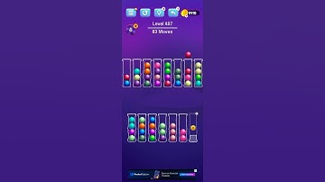 Ball Sort Level 407 Puzzle Color Sort Tatem Games Inc. All levels, #ballsortpuzzle