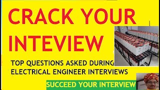 Electrical interview questions and answers | BATTERY | Elect engineer interview| Gulf interview