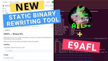 Fuzzing w/o recompilation using E9AFL Static Binary Rewriting & AFL++ tools - Blackbox Fuzzing #5