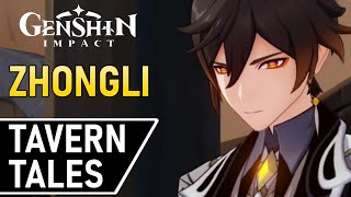 Tavern Tales - Zhongli - Surrounded By The Aroma Of Tea Of Drink A-Dreaming Event Genshin Impact
