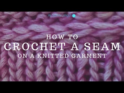 How to Crochet a Seam on Knitting