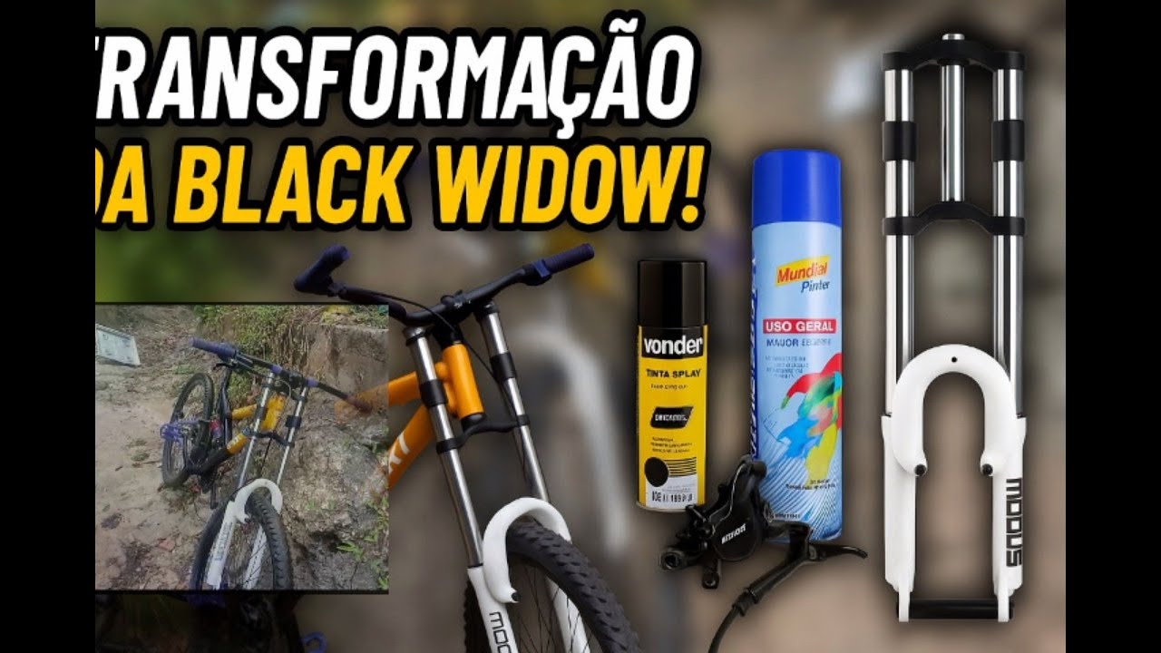 Montando e Pintando minha bike de Downhill!. Ficou muito bom!