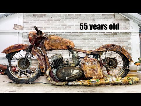 Видео: Восстановление старого мотоцикла JAWA из 1960-х | Реставрация Явы старушки