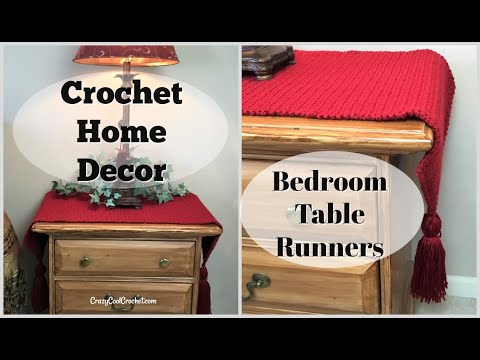 Crochet Home Decor Table Runners For Bedroom Youtube
