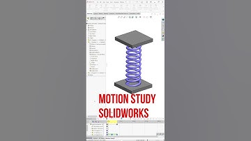 Spring Motion Study in SolidWorks