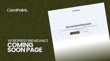 Coming Soon Page - Breakdance Builder WordPress Tutorial