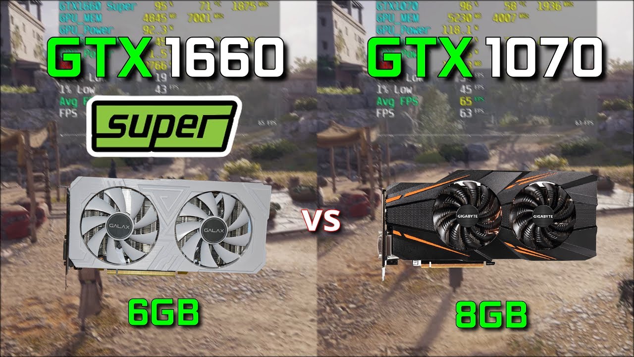 GTX1660 Super vs GTX1070 성능 비교! | 13종 게임 테스트(오버워치, 배그)