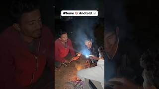 Android VS iphone 🤯 || #iphone #android #flashlight