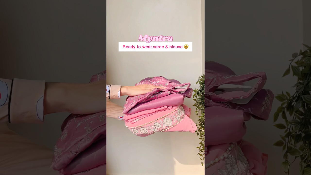 Partywear ready to wear sarees 🌸 Myntra Finds 