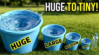 🇺🇸 I Made 5 WHIRLPOOLS From HUGE to TINY! 😱🌪️ #whirlpool #tornado #vortex 