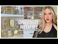 ORGANISE WITH ME (my beauty room) 💋 part two (cleaning, vacuuming &amp; organising)