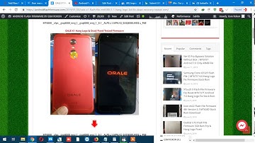 OALE X1 Flash File MT6580 5.1 | Hang Logo Lcd Fix Dead Recovery Tested Rom