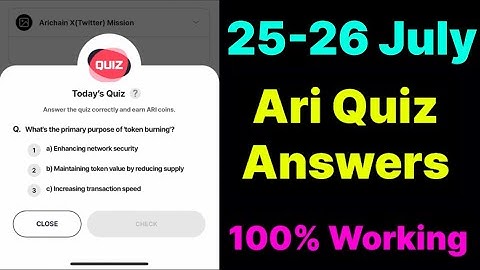 Why can Arichain save blockchain space? Ari Wallet Quiz 25 July | 25 July Ari Wallet Quiz Answer |