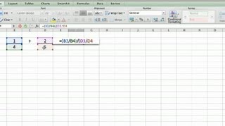 Dividing Fractions Using Excel : Using Microsoft Excel screenshot 1