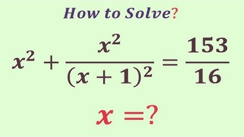 Chinese Math Olympiad question  | can you solve this rational equation without this trick | X=?