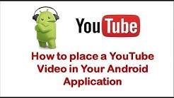 How to place a YouTube Video in Your android app - Durasi: 12.42. 