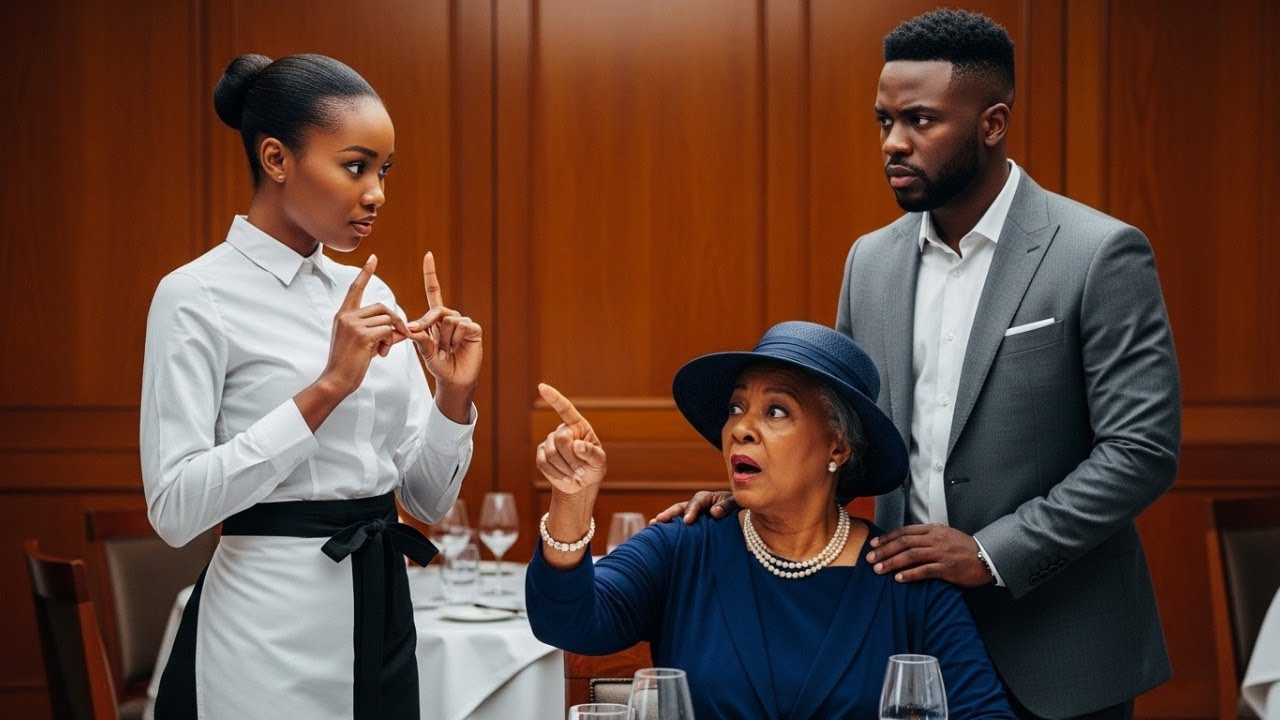 Poor Waitress Signed to Billionaire’s Deaf Mother But What She Said Left Everyone In Tears #tales