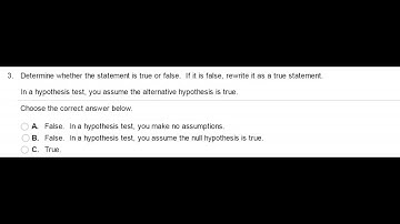 Determine whether the statement is true or false. If it is false, rewrite it as a true statement.
