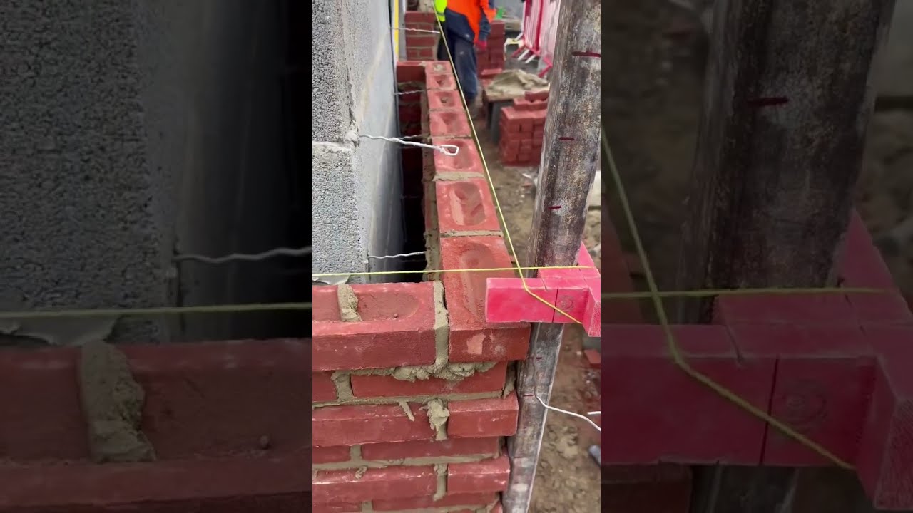 Bricklaying Perfection A Time Lapse Showcase Of Professional Wall Construction