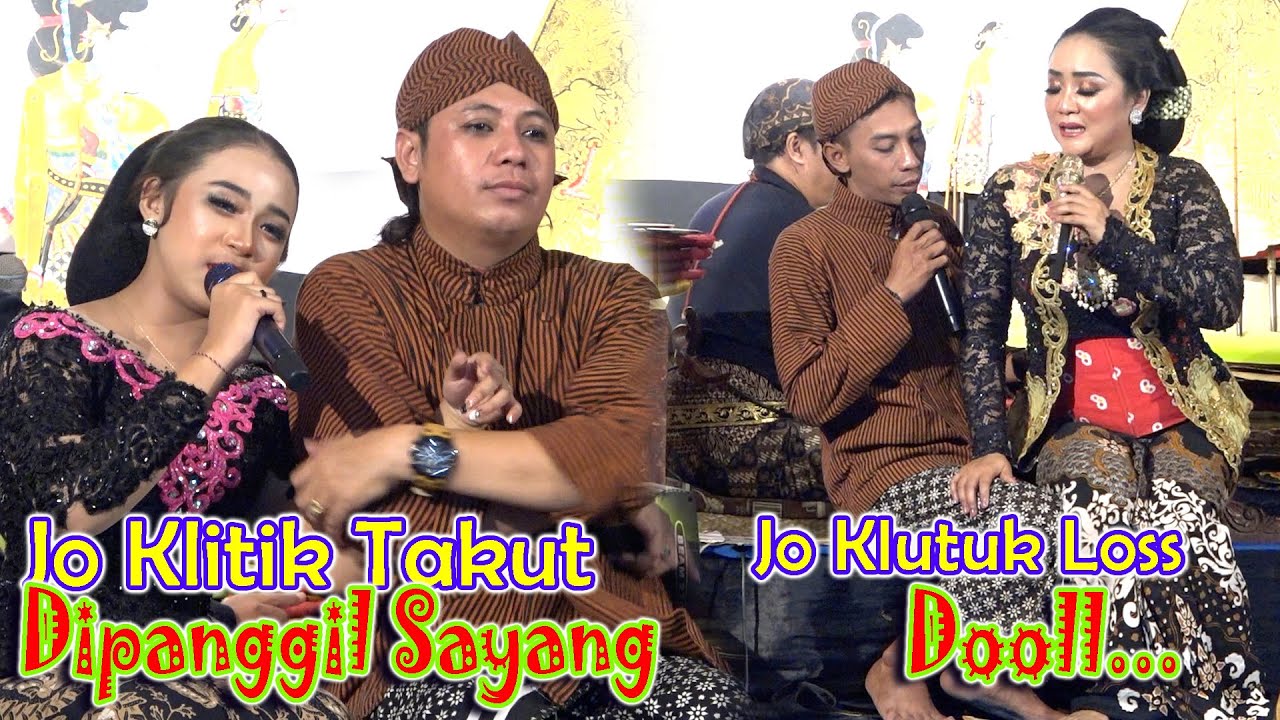 jo klitik beraksi dipanggil sayang niken takut sama istrinya, jo klutuk sama lusi sak lose