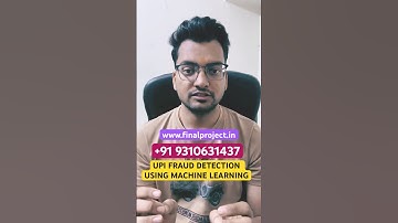 UPI fraud detection using machine learning | Machine learning Project #finalyearproject