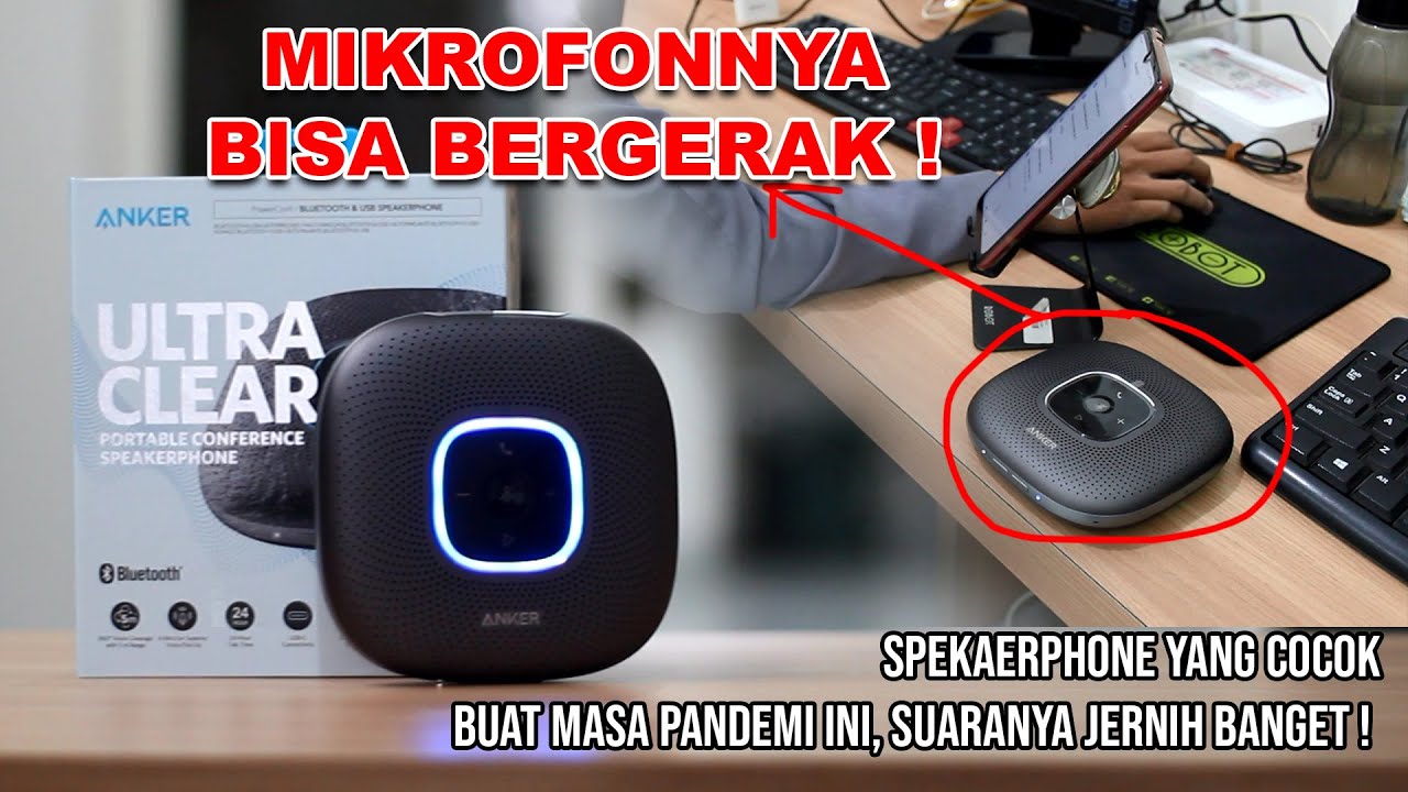 SPEAKERPHONE YANG COCOK BUAT MASA PANDEMI. Anker powerconference A3301