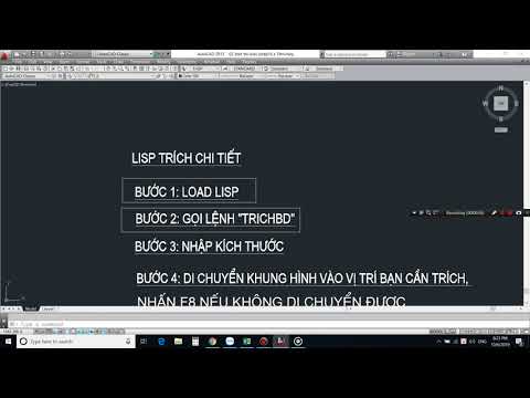 LISP trích chi tiết nhanh cho autocad