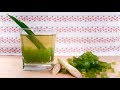 Pandan Lemongrass Jelly Iced Tea น้ำใบเตยวุ้น | Thai Recipes