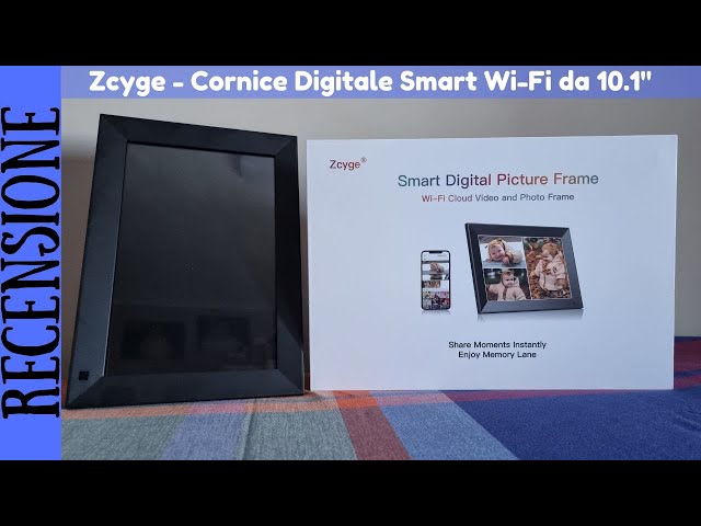 RECENSIONE - Zcyge Cornice digitale WIFI 10.1 smart con cloud integrato e  schermo touch 