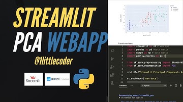 Build Streamlit PCA Web App in Python - Code Walkthrough