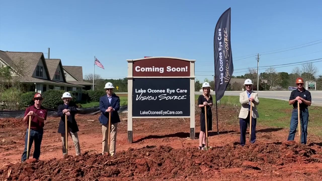 Lake Oconee Eye Care Ground Breaking in March 2020 YouTube