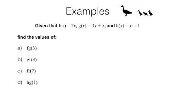 A7a – Interpreting functions and composite functions video 2 of 3