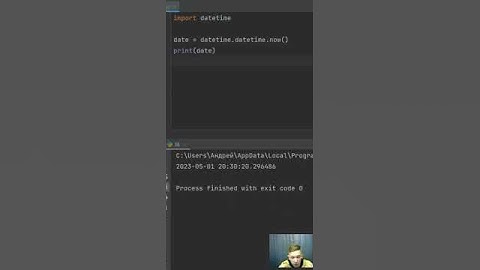 Как получить текущую дату и время на python short #shorts