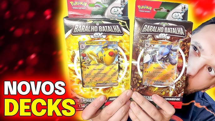 Jogo De Cartas Pokemon Baralho Batalha EX Lucario