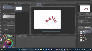 How To Curve Text in Clip Studio Paint