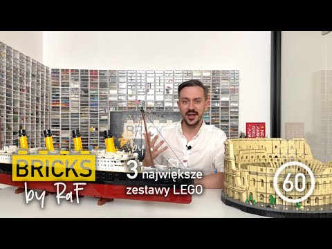 YouTube thumbnail: 3 największe zestawy LEGO - E60