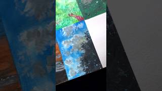 Trying to paint my won captured picture of cloudy sky #clouds #cloud #painting #fyp #artwork #shorts