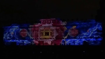 Reunification Palace 3D mapping light show with no zoom [Full HD and version]