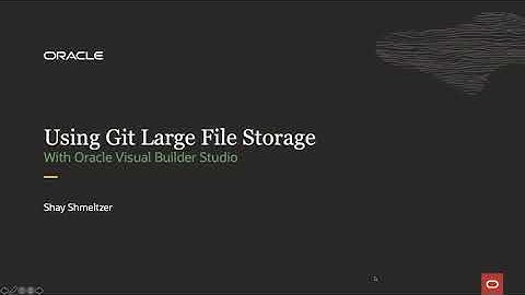 Git LFS integration with Oracle Visual Builder Studio